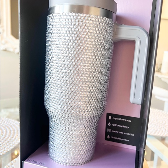 💎 SILVER RHINESTONE Bling Tumbler HydraPeak LIMITED EDITION - Picture 3 of 4